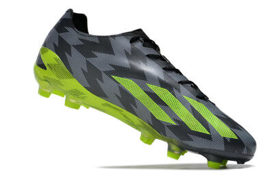 Adidas X Crazyfast+ FG Low-Tops Football Boots - Black/Grey/Green