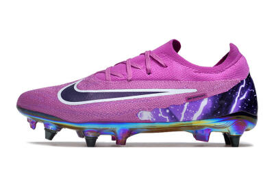 Nike Phantom GX Elite SG Low-Tops Football Boots - Purple/White/Gold