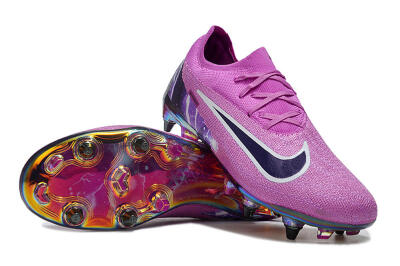 Nike Phantom GX Elite SG Low-Tops Football Boots - Purple/White/Gold