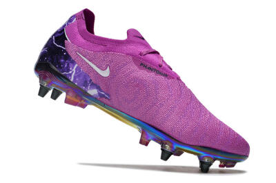 Nike Phantom GX Elite SG Low-Tops Football Boots - Purple/White/Gold