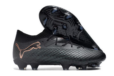 Puma Future Ultimate 2024 FG Low-Tops Football Boots - Black/Blue/Gold