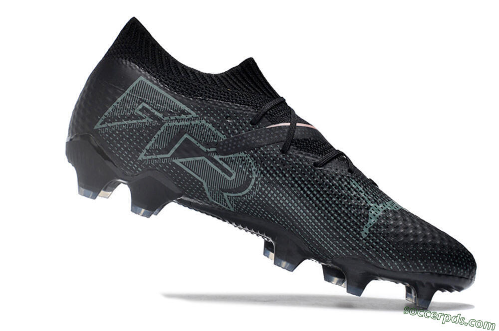 Puma Future Ultimate 2024 FG Low-Tops Football Boots - Black/Blue/Gold 4
