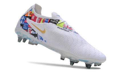 Nike Phantom GX Elite SG Low-Tops Football Boots - White/Rainbow