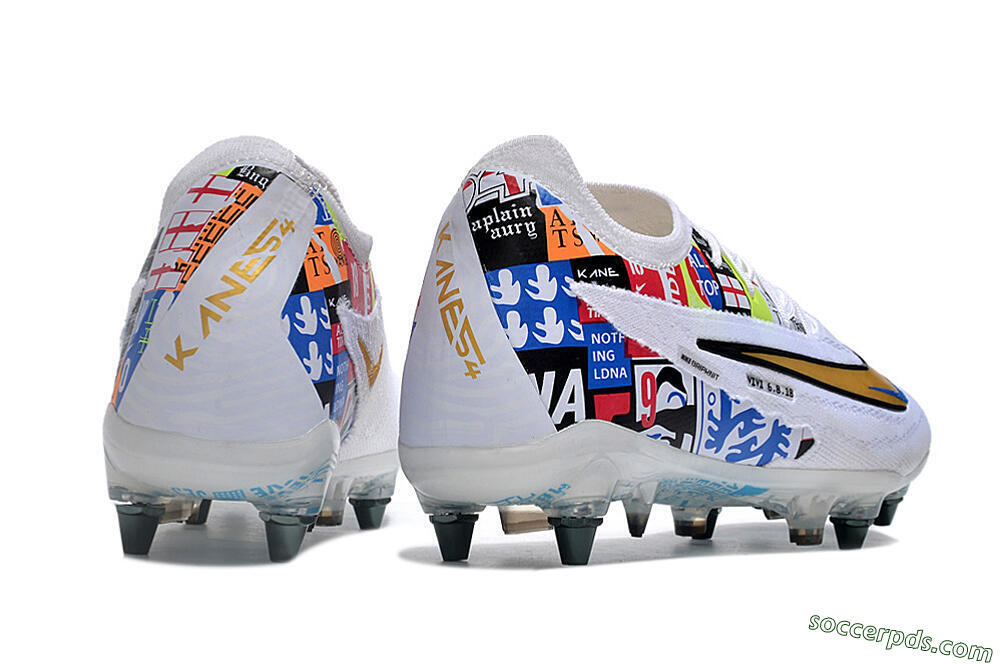 Nike Phantom GX Elite SG Low-Tops Football Boots - White/Rainbow 6
