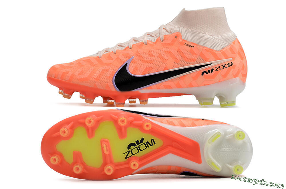 Nike Air Zoom Mercurial Superfly 9 Elite AG High-Tops Football Boots - Orange/Pink/Purple/Black 0