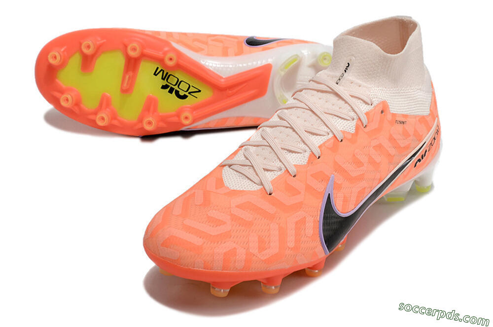 Nike Air Zoom Mercurial Superfly 9 Elite AG High-Tops Football Boots - Orange/Pink/Purple/Black 3