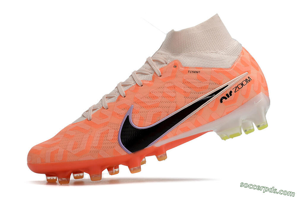 Nike Air Zoom Mercurial Superfly 9 Elite AG High-Tops Football Boots - Orange/Pink/Purple/Black 5