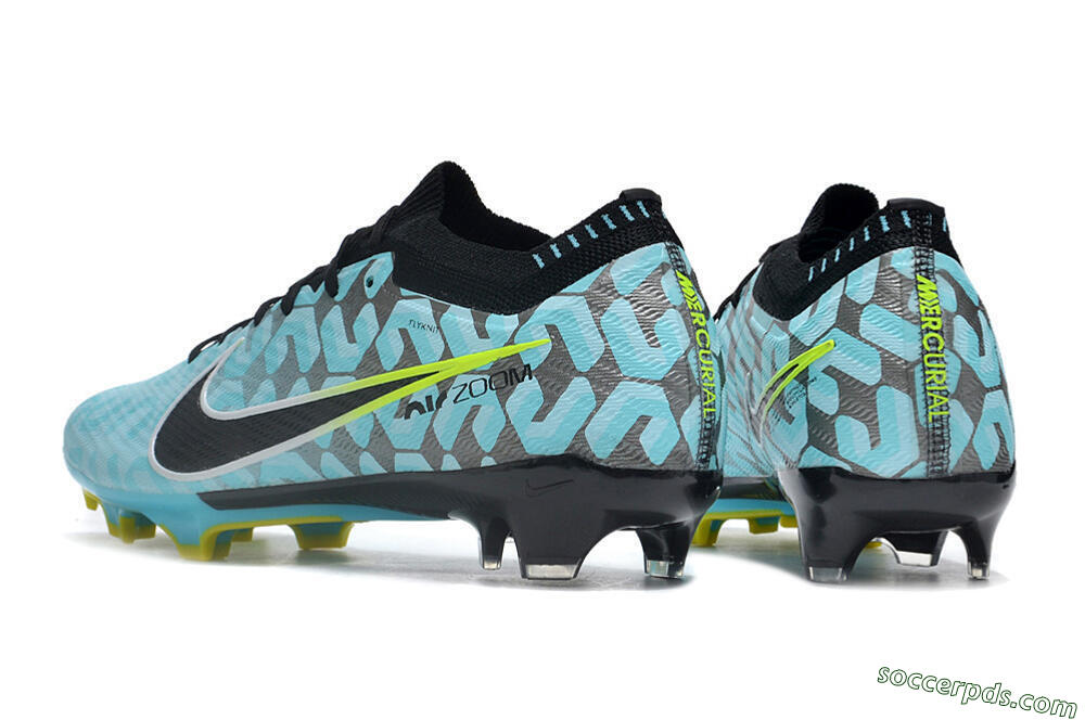 Nike Air Zoom Mercurial Vapor 15 Elite FG Low-Tops Football Boots - Blue/Black/White/Green 5