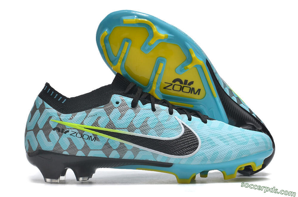 Nike Air Zoom Mercurial Vapor 15 Elite FG Low-Tops Football Boots - Blue/Black/White/Green 1