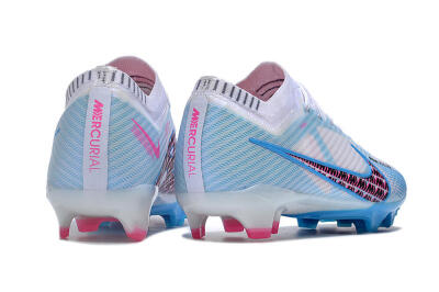 Nike Air Zoom Mercurial Vapor 15 Elite FG Low-Tops Football Boots - White/Blue/Pink