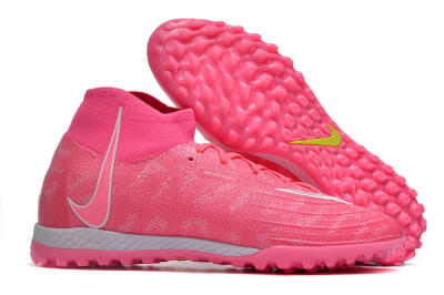 Nike Phantom Luna Elite NU TF High-Tops Football Shoes - Pink/White/Yellow