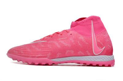 Nike Phantom Luna Elite NU TF High-Tops Football Shoes - Pink/White/Yellow