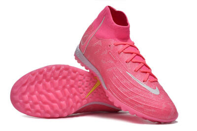 Nike Phantom Luna Elite NU TF High-Tops Football Shoes - Pink/White/Yellow