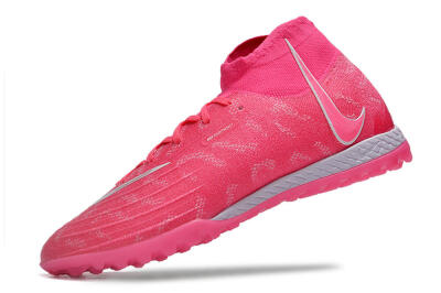 Nike Phantom Luna Elite NU TF High-Tops Football Shoes - Pink/White/Yellow