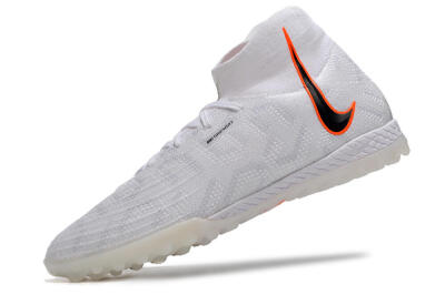 Nike Phantom Luna Elite NU TF High-Tops Football Shoes - White/Grey/Orange/Black