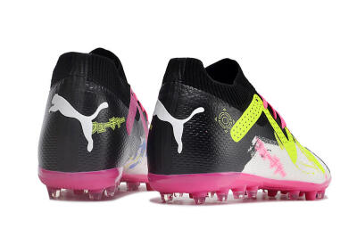 Puma Future Ultimate MG Low-Tops Football Boots - White/Black/Yellow/Pink