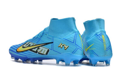 Nike Air Zoom Mercurial Superfly 9 Elite FG High-Tops Football Boots - Blue/Black/Yellow