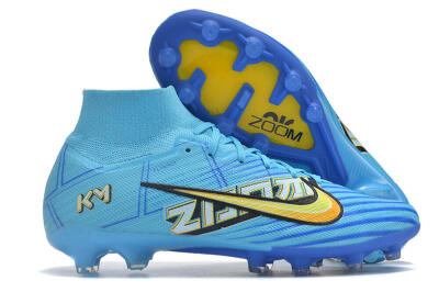 Nike Air Zoom Mercurial Superfly 9 Elite FG High-Tops Football Boots - Blue/Black/Yellow