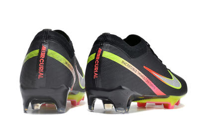 Nike Air Zoom Mercurial Vapor 15 Elite FG Low-Tops Football Boots - Black/Silver/Yellow/Red