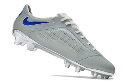 Nike Tiempo Legend 9 Elite FG Low-Tops Football Boots - Grey/Blue/Silver