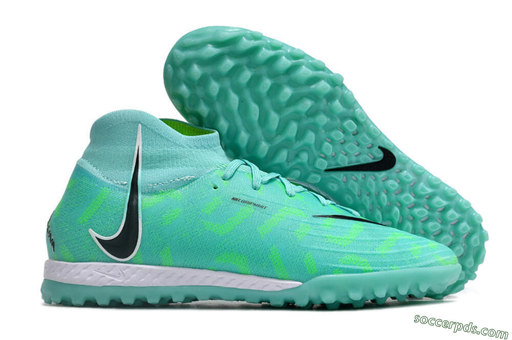 Nike Phantom Luna Elite NU TF High-Tops Football Shoes - Green/Black/White 1