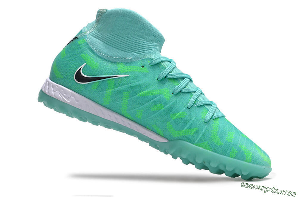 Nike Phantom Luna Elite NU TF High-Tops Football Shoes - Green/Black/White 4