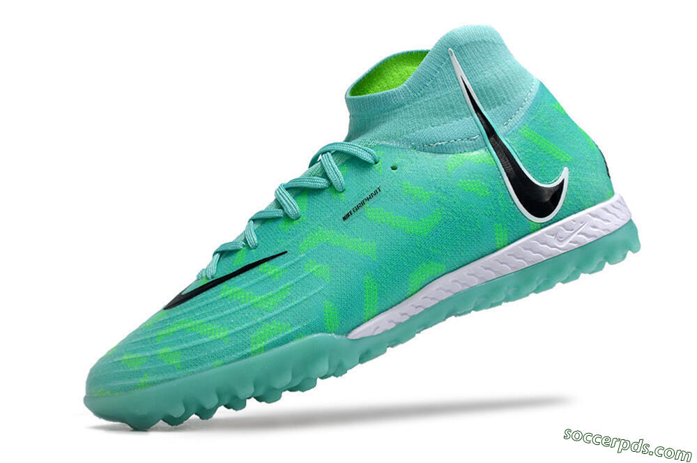 Nike Phantom Luna Elite NU TF High-Tops Football Shoes - Green/Black/White 5