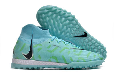 Nike Phantom Luna Elite NU TF High-Tops Football Shoes - Blue/Green/Black