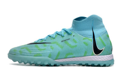 Nike Phantom Luna Elite NU TF High-Tops Football Shoes - Blue/Green/Black