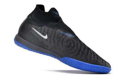 Nike Phantom GX Elite DF Link IC High-Tops Football Shoes - Grey/Black/Blue