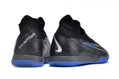 Nike Phantom GX Elite DF Link IC High-Tops Football Shoes - Grey/Black/Blue