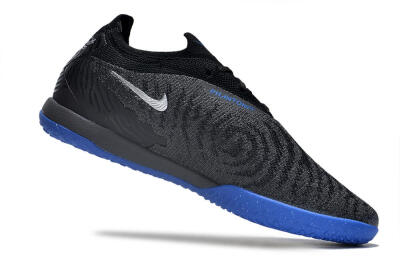 Nike Phantom GX Elite IC Low-Tops Football Shoes - Grey/Black/Blue