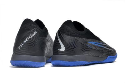 Nike Phantom GX Elite IC Low-Tops Football Shoes - Grey/Black/Blue