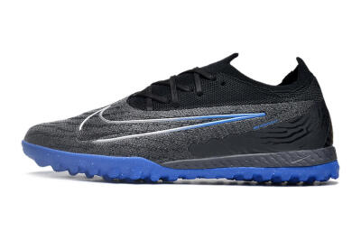 Nike Phantom GX Elite TF Low-Tops Football Shoes - Grey/Black/Blue