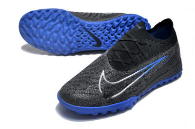 Nike Phantom GX Elite TF Low-Tops Football Shoes - Grey/Black/Blue