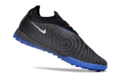 Nike Phantom GX Elite TF Low-Tops Football Shoes - Grey/Black/Blue