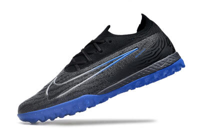 Nike Phantom GX Elite TF Low-Tops Football Shoes - Grey/Black/Blue