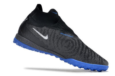 Nike Phantom GX Elite DF Link TF High-Tops Football Shoes - Grey/Black/Blue