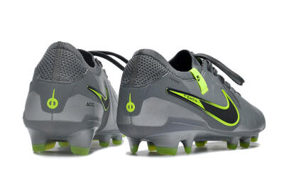 Nike Tiempo Legend 10 Elite FG Low-Tops Football Boots - Silver/Grey/Yellow