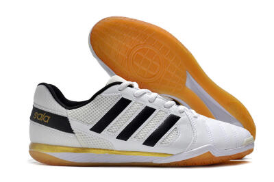 Adidas Top Sala IC Low-Tops Football Shoes - White/Black/Gold