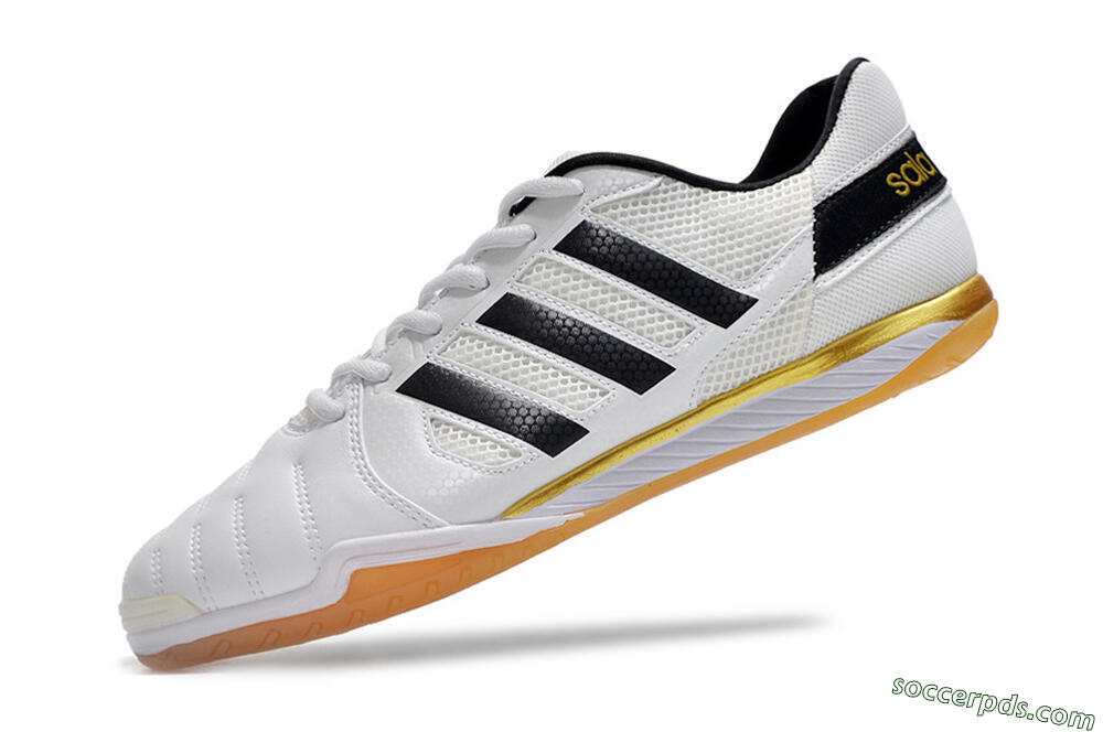 Adidas Top Sala IC Low-Tops Football Shoes - White/Black/Gold 5