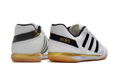 Adidas Top Sala IC Low-Tops Football Shoes - White/Black/Gold