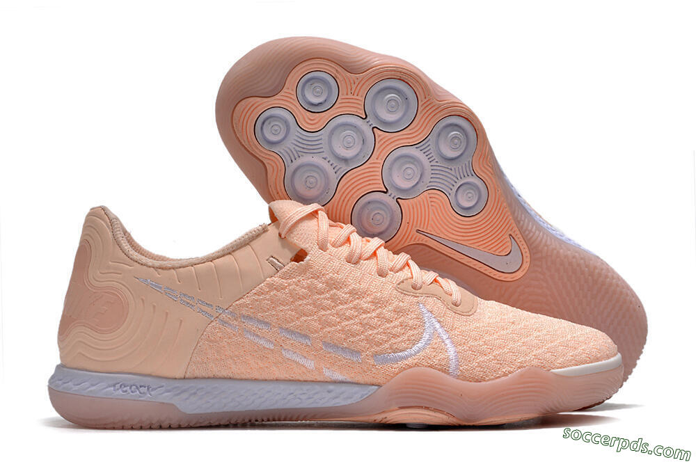 Nike React Gato IC Low-Tops Football Shoes - Pink/White 1