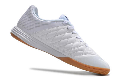 Nike Lunar Gato 2 IC Low-Tops Football Shoes - White/Black/Brown