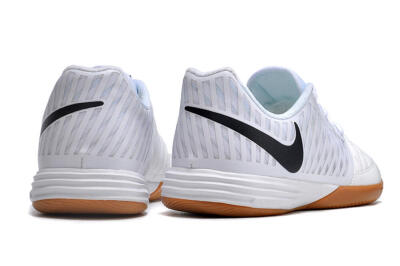 Nike Lunar Gato 2 IC Low-Tops Football Shoes - White/Black/Brown