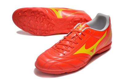 Mizuno Monarcida Neo Ckassic TF Low-Tops Football Shoes - Red/Gold