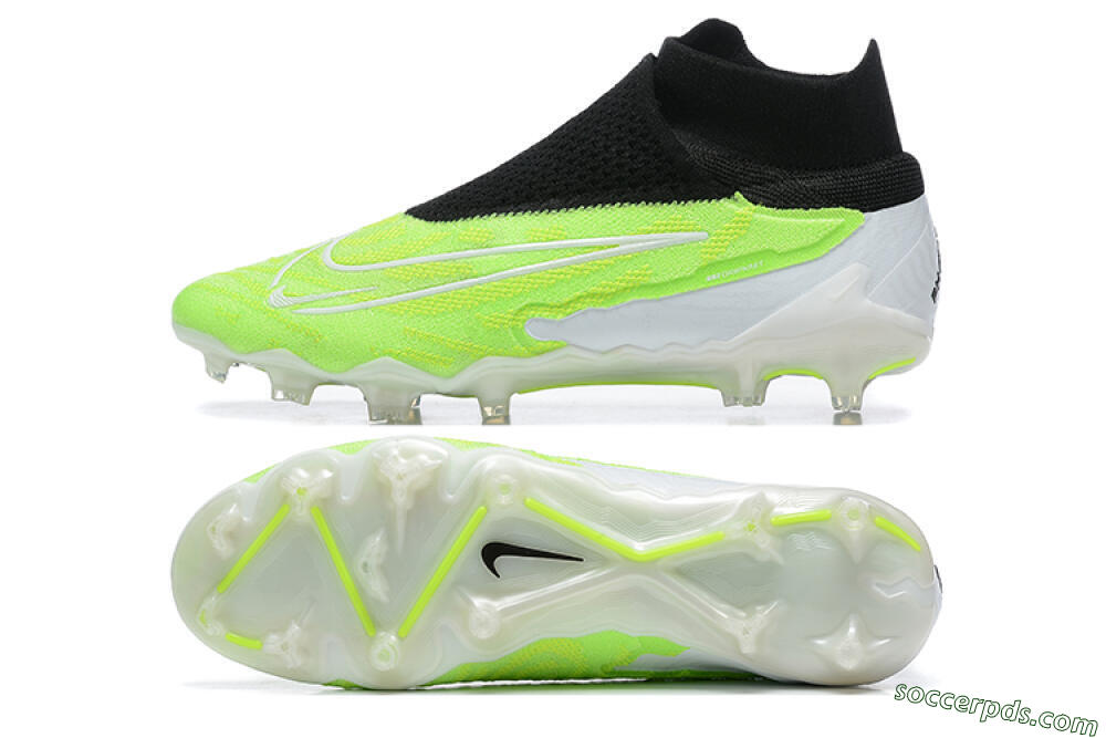 Nike Phantom GX Elite DF FG High-Tops Football Boots - Green/Black/Yellow/White 0