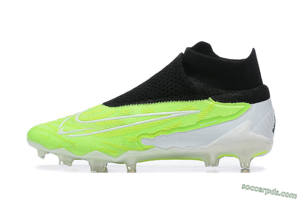 Nike Phantom GX Elite DF FG High-Tops Football Boots - Green/Black/Yellow/White 2