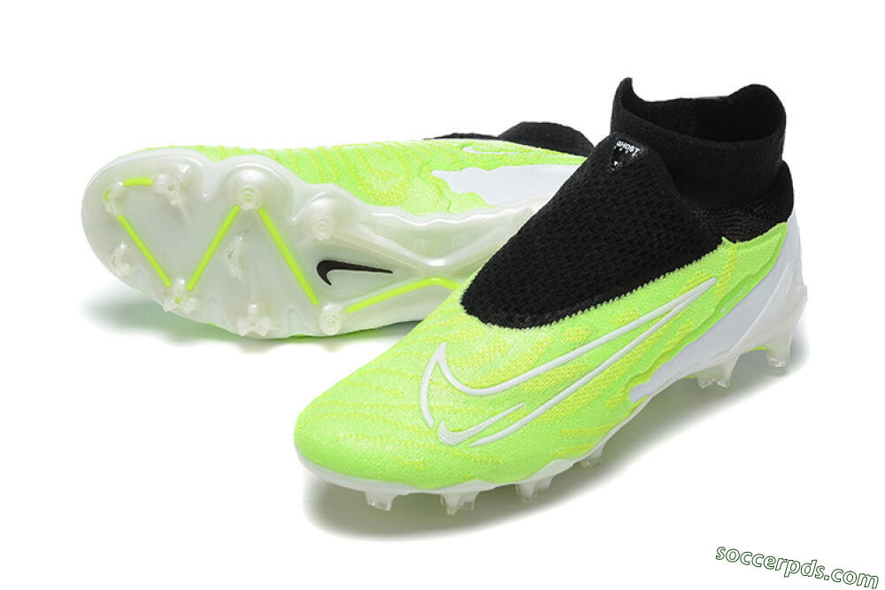Nike Phantom GX Elite DF FG High-Tops Football Boots - Green/Black/Yellow/White 3