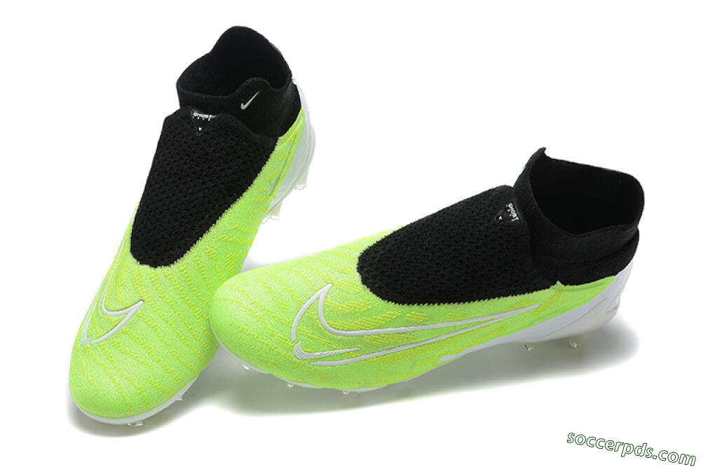 Nike Phantom GX Elite DF FG High-Tops Football Boots - Green/Black/Yellow/White 6